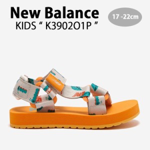 New Balance ニューバランス キッズ サンダル NewBalance 3902 ORANGE キッズシューズ オレンジ K3902O1P キッズ用 ジュニア用 子供用