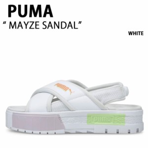 PUMA プーマ サンダル MAYZE WHITE メイズ ホワイト 厚底サンダル スポサン メンズ レディース 男性用 女性用 38495601