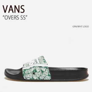 VANS バンズ サンダル OVERS SS GREEN WHITE LOGO V7590 オーバーズSS グリーン ホワイトロゴ メンズ レディース