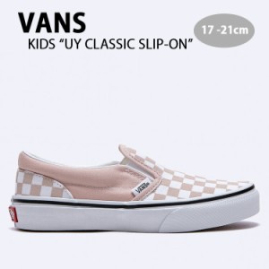 VANS バンズ スニーカー UY CLASSIC SLIP-ON PINK VN0005WWBQL オールドスクール ピンク KIDS キッズ 子ども用