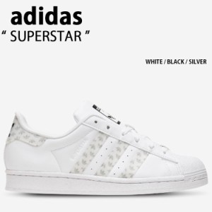 adidas originals アディダス スニーカー SUPERSTAR WHITE BLACK SILVER スーパースター ホワイト ブラック シルバー ロゴ シューズ GRAD