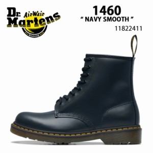 Dr.Martens ドクターマーチン 8ホールブーツ レザーブーツ 1460 NAVY SMOOTH 8EYE BOOTS 11822411 ネイビー レザー シューズ