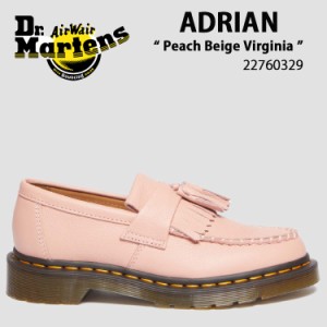 Dr.Martens ドクターマーチン ローファー タッセルシューズ  Adrian Peach Beige Virginia 22760329 エイドリアン ローファー ピーチ ピ