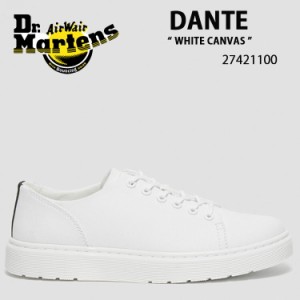 Dr.Martens ドクターマーチン スニーカー DANTE 6ホール WHITE CANVAS 27421100 シューズ  ホワイト キャンパス メンズ レディース