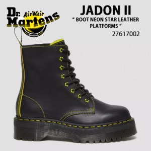 Dr.Martens ドクターマーチン ブーツ チャックブーツ JADON II BOOT NEON STAR LEATHER PLATFORMS 27617002 8 ホール ブーツ 厚底