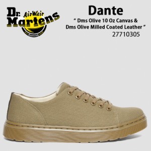 Dr.Martens ドクターマーチン スニーカー DANTE 6ホール OLIVE CANVAS 30830538 シューズ  ベージュ オリーブ キャンパス