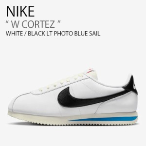 NIKE ナイキ スニーカー W CORTEZ ウィメンズ コルテッツ DN1791-100 シューズ ホワイト ブラック ブルー メンズ レディース