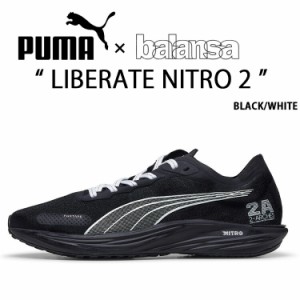 PUMA プーマ スニーカー balansa LIBERATE NITRO 2 BLACK WHITE PKI37918502 リバレートニトロ2 ランニングシューズ