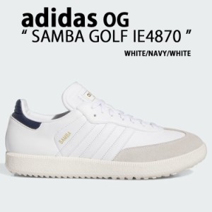 adidas Originals アディダス スニーカー SAMBA GOLF IE4870 WHITE NAVY サンバ ゴルフ ゴルフシューズ スパイクレス アディダスゴルフシ