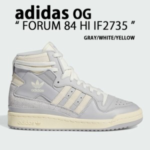 adidas Originals アディダス レディース スニーカー FORUM 84 HI IF2735 フォーラムハイ フォーラム84 GRAY WHITE YELLOW クラシック