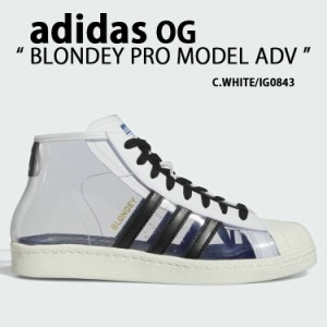 adidas Originals アディダス スニーカー BLONDEY PRO MODEL ADV IG0843 ブロンディ プロモデル CLEAR WHITE BLACK ハイカットシューズ 