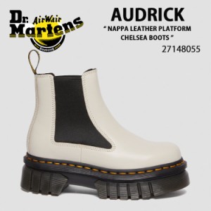 Dr.Martens ドクターマーチン ブーツ サイドゴアブーツ AUDRICK NAPPA LEATHER PLATFORM CHELSEA BOOTS 27148055 COBBLESTONE GREY