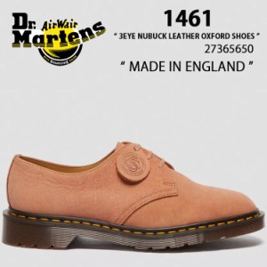 Dr.Martens ドクターマーチン レザーシューズ 1461 NUBUCK LEATHER OXFORD SHOES PINK 27365650 MADE IN ENGLAND 3EYE ピンク