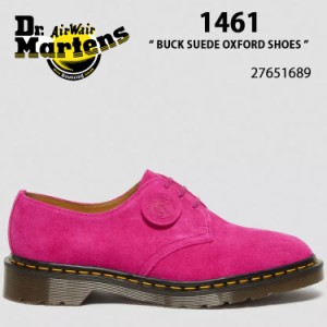 Dr.Martens ドクターマーチン レザーシューズ 1461 NUBUCK LEATHER OXFORD SHOES PINK BUCK SUEDE 27651689 3EYE ピンク