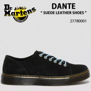 Dr.Martens ドクターマーチン スニーカー シューズ DANTE 6ホール SUEDE LEATHER SHOES BLACK E.H.SUEDE 27780001 ダンテ ブラック