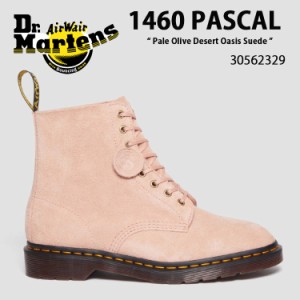 Dr.Martens ドクターマーチン 8ホールブーツ スウェード レザー 1460 PASCAL Pale Olive Desert Oasis Suede 30562329 ピーチベージュ