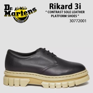 Dr.Martens ドクターマーチン シューズ Rikard 3i Black Lucido 3 ホール シューズ 厚底 BLACK POLISHED LUCIDO 30772001 ブラック メン