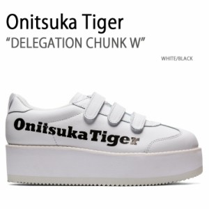 Onitsuka Tiger オニツカタイガー スニーカー DELEGATION CHUNK W WHITE BLACK 1182A207.113