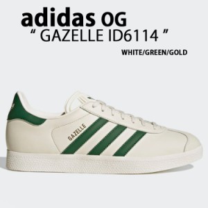 adidas originals アディダス スニーカー GAZELLE ID6114 WHITE GREEN GOLD ガゼル シューズ スリーストライプ グリーン ゴールドロゴ