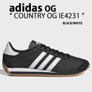 adidas originals アディダス スニーカー COUNTRY OG IE4231 カントリー オリジナル BLACK WHITE シューズ レザーアッパー 本革 ブラック