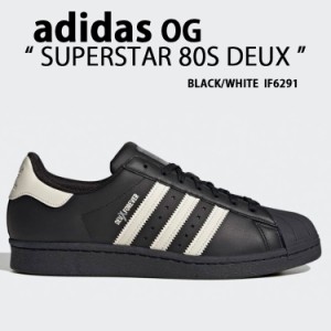 adidas originals アディダス スニーカー SUPERSTAR 80S DEUX IF6291 スーパースター80 BLACK WHITE シューズ レザー 本革 コラボ 