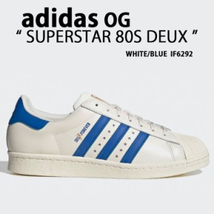 adidas originals アディダス スニーカー SUPERSTAR 80S DEUX IF6292 スーパースター80 WHITE BLUE シューズ レザー 本革 コラボ 