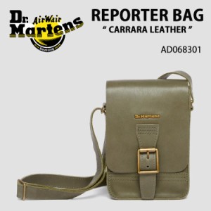 Dr.Martens ドクターマーチン バッグ CARRARA LEATHER REPORTER BAGS AD068301 OLIVE クロスバッグ ショルダーバッグ オリーブ