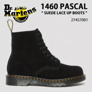 Dr.Martens ドクターマーチン 8ホールブーツ レザーブーツ 1460 8EYE PASCAL SUEDE LACE UP BOOTS 27457001 Black E H SUEDE パスカル ス