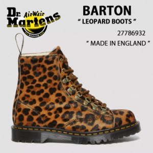 Dr.Martens ドクターマーチン 8ホール ブーツ MIE BARTON MADE IN ENGLAND LEOPARD BOOTS 27786932 Multi HAIR ON バートン レオパード