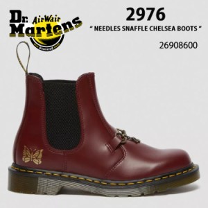 Dr.Martens ドクターマーチン サイドゴア レザーシューズ  NEEDLES 2976 SNAFFLE CHELSEA BOOTS 26908600 Cherry Red SMOOTH