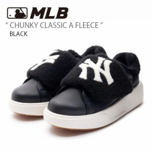 MLB エムエルビー スニーカー CHUNKY CLASSIC A FLEECE フリース ボアスニーカー シューズ 厚底 メンズ レディース 3ASXCCP36-50BKS