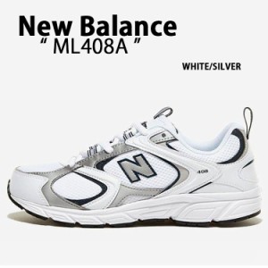 New Balance ニューバランス スニーカー ML408A WHITE SILVER シューズ NewBalanceML408 ホワイト  シルバー メンズ レディース