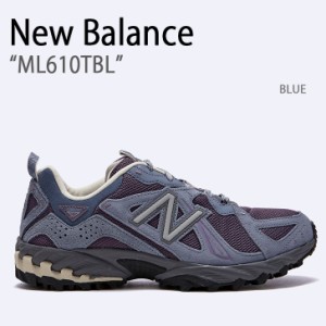 New Balance ニューバランス スニーカー ML610TBL BLUE ブルー シューズ レザー 本革 メンズ レディース