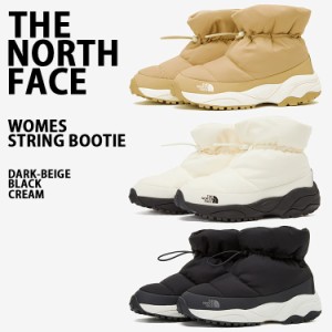 THE NORTH FACE ノースフェイス レディース ショートブーツ W STRING BOOTIE ブーツ BLACK BEIGE CREAM ブーティ ストリング NS99N55J/K/