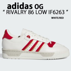 adidas originals アディダス スニーカー RIVALRY 86 LOW IF6263 WHITE RED シューズ ライバリー ロー クラシック レザー 本革 ホワイト