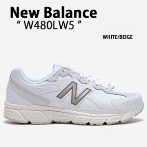 New Balance ニューバランス スニーカー W480LW5 WHITE BEIGE シューズ NewBalanceW480 ランニングシューズ 4E 幅広