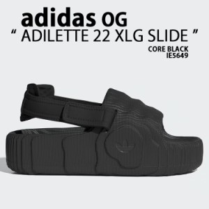 adidas originals アディダス レディース サンダル 厚底 ADILETTE 22 XLG SLIDE IE5649 ブラック CORE BLACK アディレッタ 厚底サンダル 