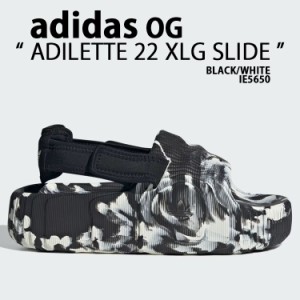 adidas originals アディダス レディース サンダル 厚底 ADILETTE 22 XLG SLIDE IE5650 マーブル BLACK WHITE アディレッタ 厚底サンダル