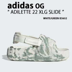 adidas originals アディダス レディース サンダル 厚底 ADILETTE 22 XLG SLIDE IE5652 ホワイト グリーン