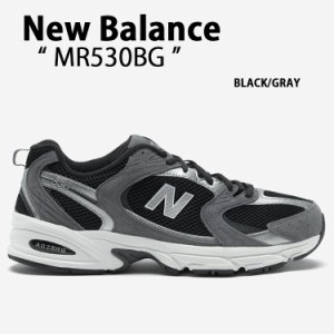 New Balance ニューバランス スニーカー MR530BG BLACK GRAY シューズ メッシュ スエード ニューバランス530 ブラック グレー