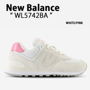 New Balance ニューバランス スニーカー WL5742BA WHITE PINK シューズ スウェード NewBalance574