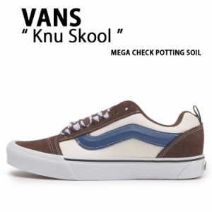 VANS バンズ スニーカー VANS Knu Skool MEGA CHECK POTTING SOIL VN0009QCDMV ニュースクール スエード