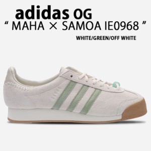 adidas originals アディダス スニーカー MAHA X ADIDAS SAMOA IE0968 マハ サモア コラボ WHITE GREEN ニュアンスカラー