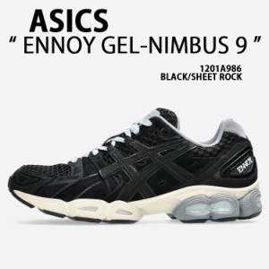 ASICS アシックス スニーカー ENNOY GEL-NIMBUS 9 エンノイ ゲルニンバス 1201A986 BLACK SHEET ROCK ブラック シートロック 