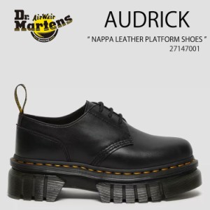 Dr.Martens ドクターマーチン レザーシューズ  AUDRICK NAPPA LEATHER PLATFORM SHOES 27147001 Black Nappa Lux 3ホール 厚底 シューズ 