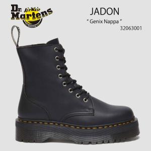 【Dr.Martens】GENIX NAPPA JADON 8 ホール ブーツ Jadon Boot Genix Nappa Reclaimed Leather Platforms in Black