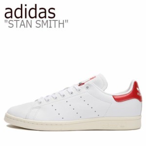 adidas アディダス スニーカー STAN SMITH スタン スミス WHITE ホワイト RED レッド EH1736 