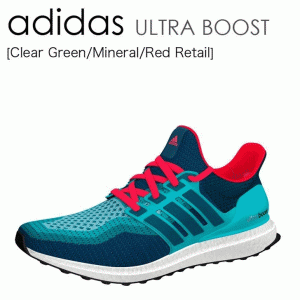 adidas アディダス スニーカー ULTRA BOOST Green/Mineral/Red ウルトラブースト aq4005 