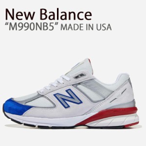 New Balance ニューバランス スニーカー 990 MADE IN USA アメリカ製 ホワイト ブルー レッド M990NB5 