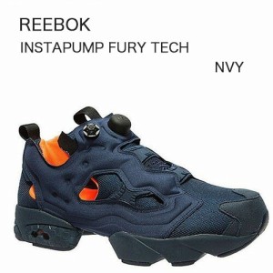 REEBOK リーボック スニーカー INSTAPUMP FURY TECH ポンプフューリー ネイビー オレンジ テック V63499【中古】未使用品